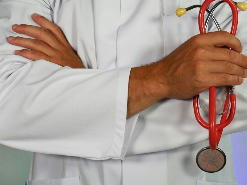 Vet with equipment